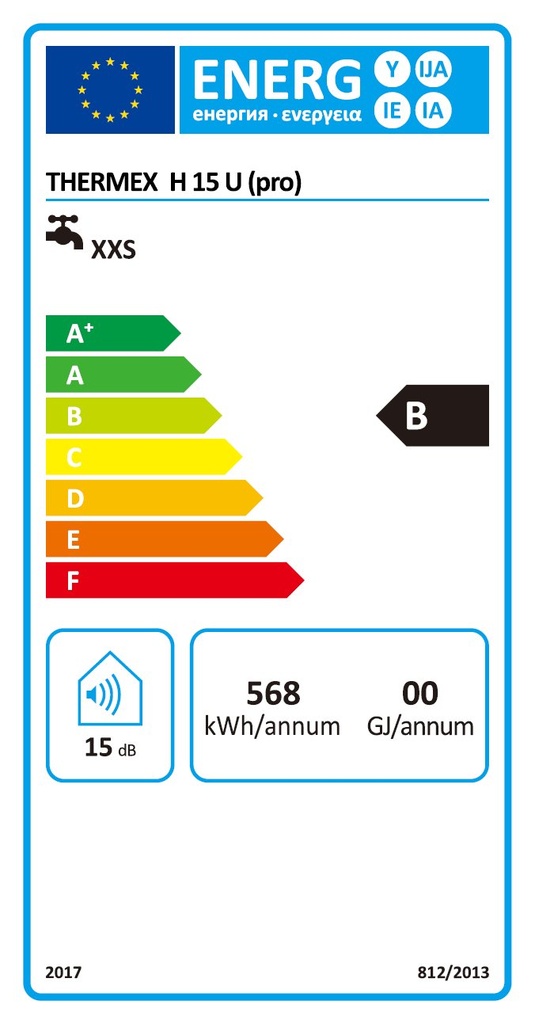 THERMEX HIT PRO - H15 U (pro) 15 literes elektromos vízmeleg 9