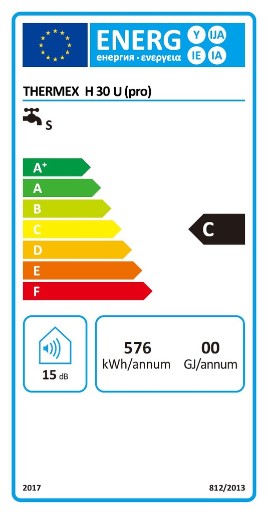 THERMEX HIT PRO - H30 U (pro) 30 literes elektromos vízmeleg 9