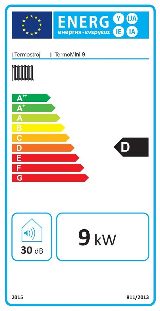 Termostroj Termo Mini New 9 kW elektromos kazán fűtéshez és  4
