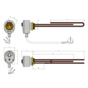 UNIVAL elektromos fűtőbetét 3 kW - beépített termosztáttal ( 3