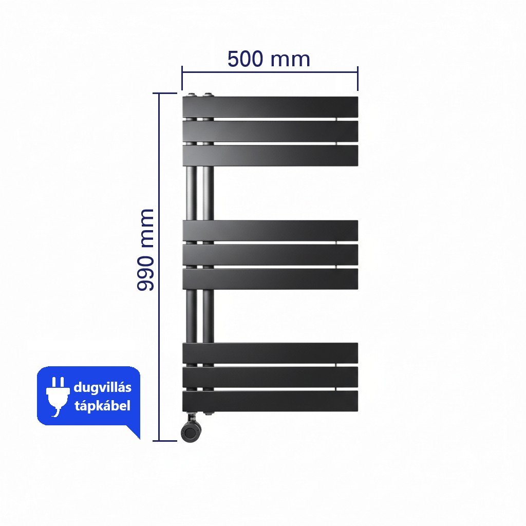 WENTOREX Asymmetric Electric 400 Watt elektromos törölközősz 6