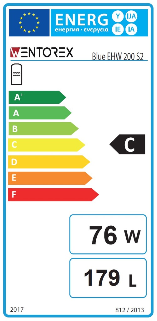WENTOREX Blue EHW 200 S2 indirekt használati meleg víz tartá 2