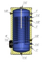 WENTOREX Blue HP-EHW 300 SX1 indirekt használati víz tartály 4