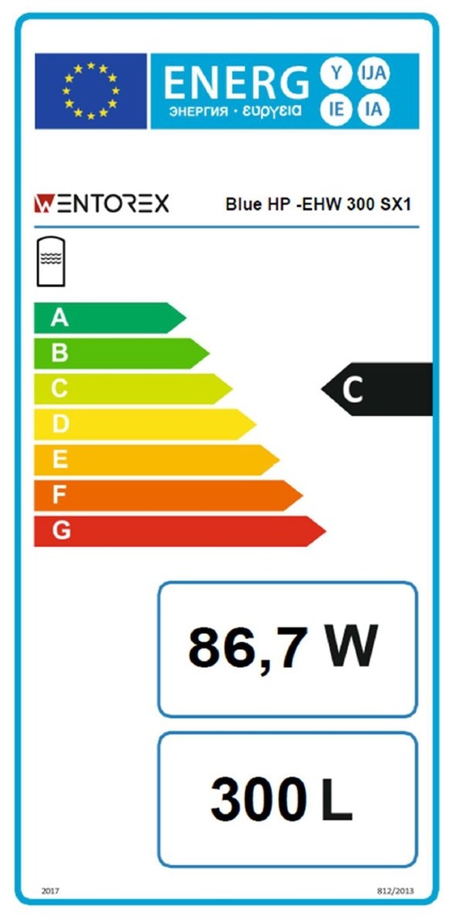 WENTOREX Blue HP-EHW 300 SX1 indirekt használati víz tartály 5