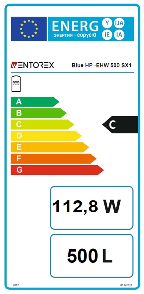 WENTOREX Blue HP-EHW 500 SX1 indirekt használati víz tartály 5