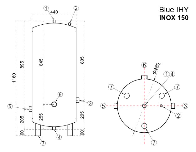 WENTOREX Blue IHY 150 INOX rozsdamentes hidrofor tartály (15 4