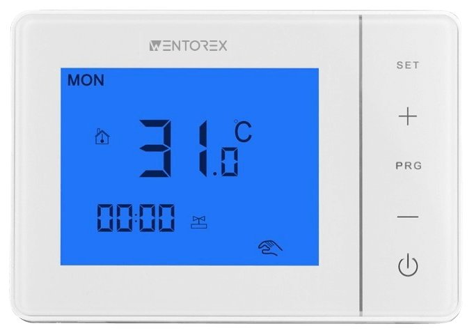 WENTOREX Control CW-1 digitális szobatermosztát központi fűt 2