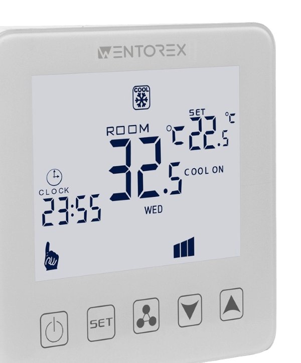 WENTOREX Control FC-1 WiFi digitális fan coil termosztát (3A 2