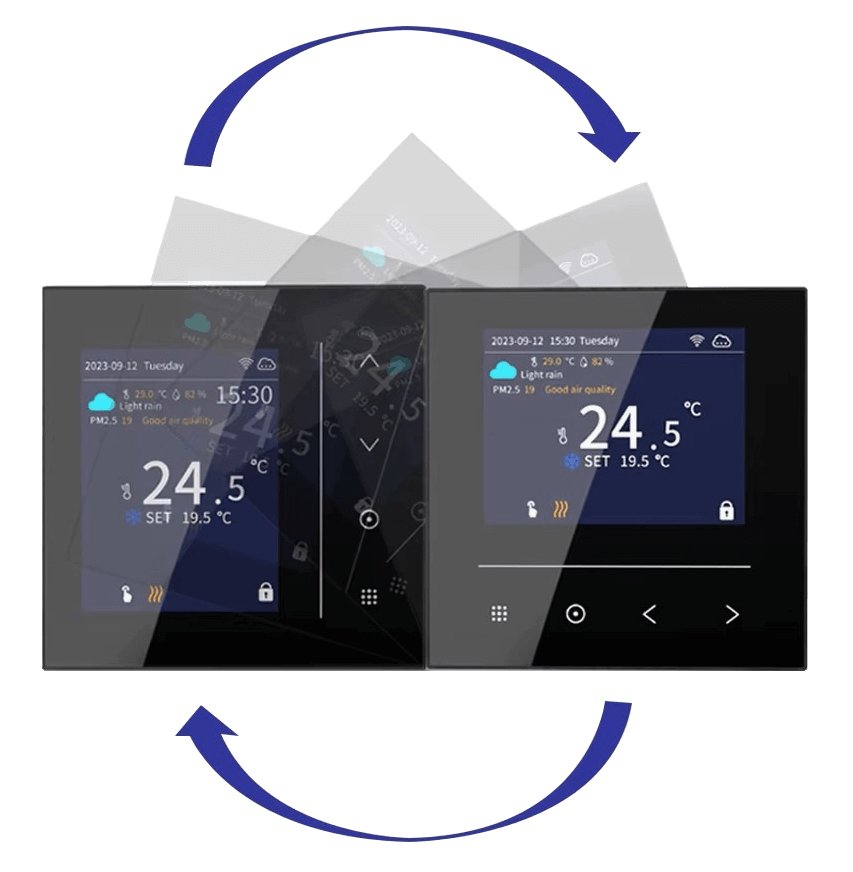 WENTOREX Control FE-2 ZigBee érintőképernyős szobatermosztát 5