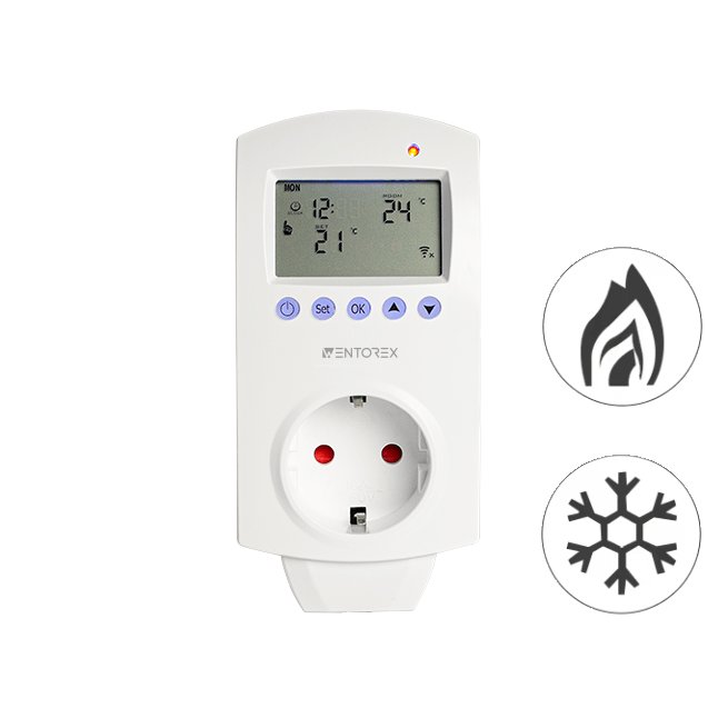 WENTOREX Control TSA-1 WiFi univerzális konnektoros szobater 3