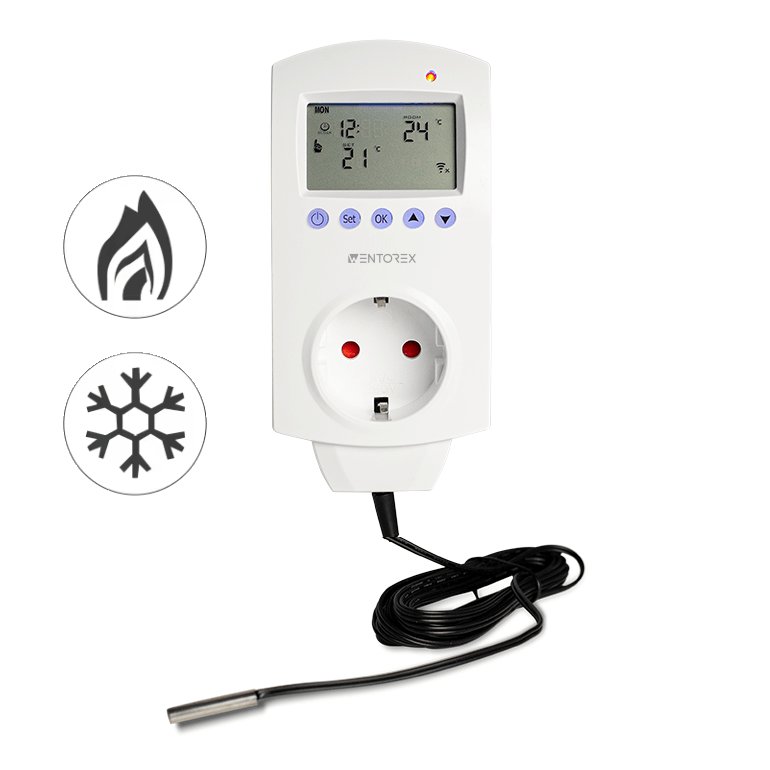 WENTOREX Control TSF-1 WiFi univerzális konnektoros szobater 3