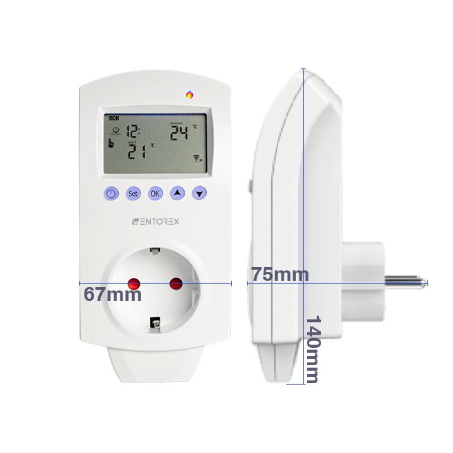 WENTOREX Control TSA-1 univerzális konnektoros szobatermoszt 5