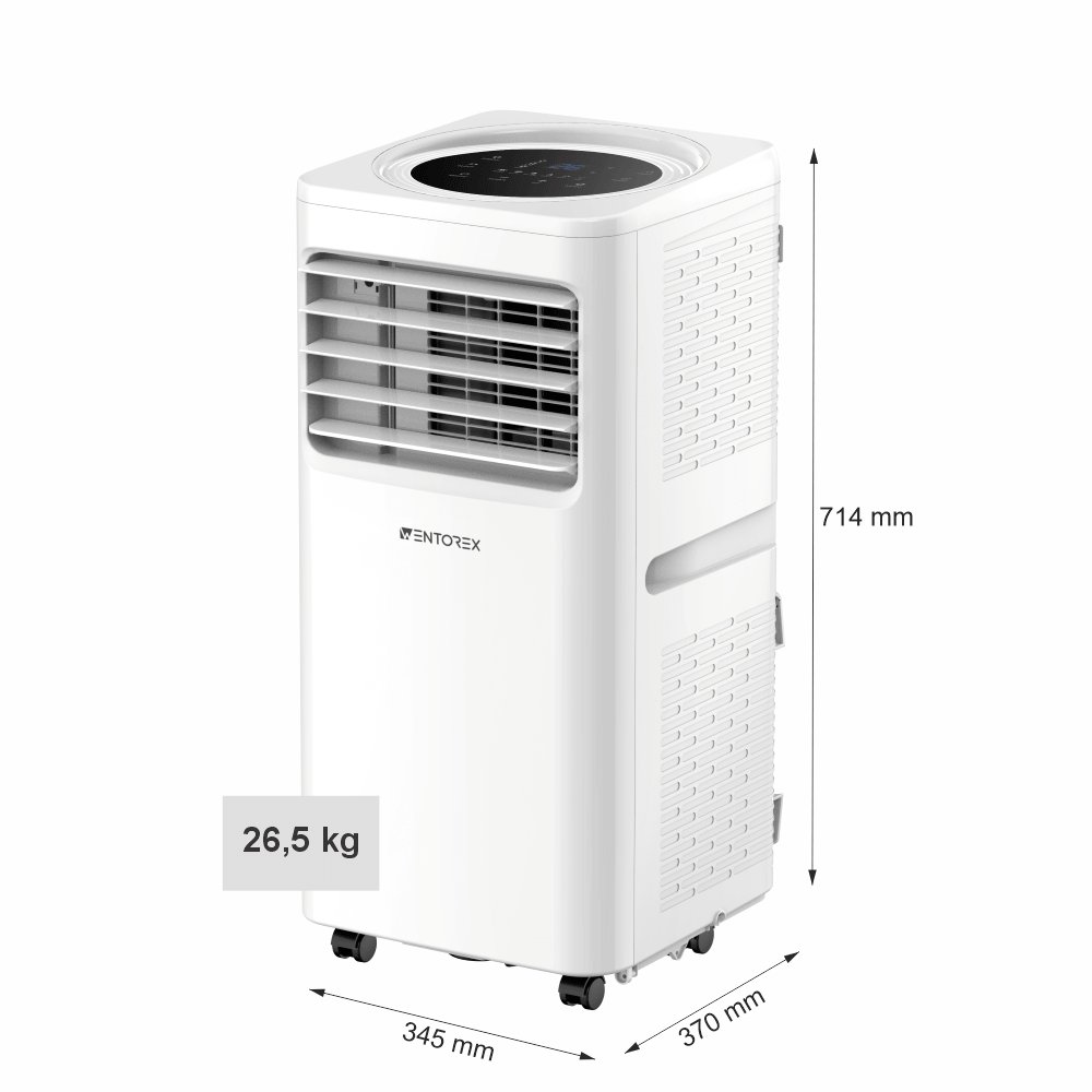 WENTOREX Florida 12 Mobil hűtő-fűtő mobil klíma, fehér (R290 11