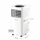 WENTOREX Florida 12 Mobil hűtő-fűtő mobil klíma, fehér (R290 11