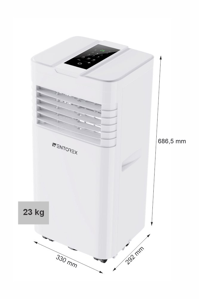 WENTOREX Florida 9 Mobil hűtő-fűtő mobil klíma, fehér (R290  13