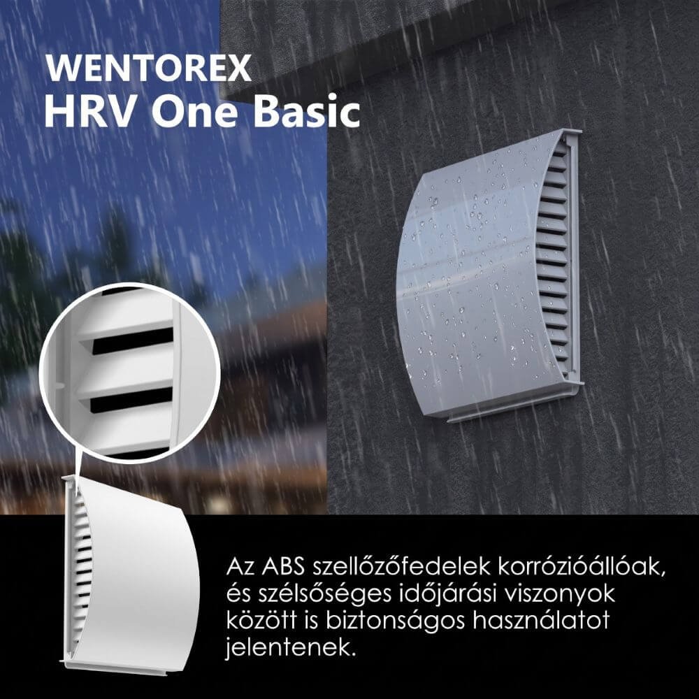 WENTOREX HRV One Basic egyhelyiséges hővisszanyerős szellőzt 2