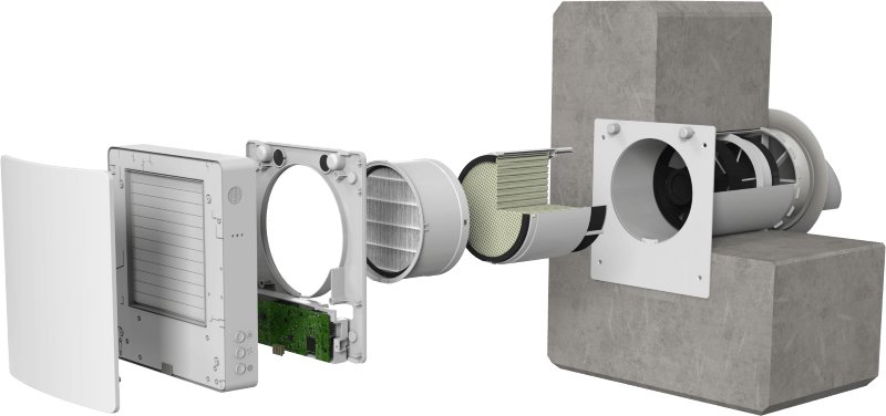 WENTOREX HRV One Top WiFi egyhelyiséges hővisszanyerős szell 9