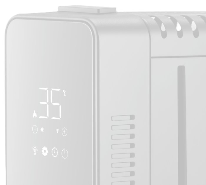 WENTOREX JULIA 2000 WiFi elektromos radiátor WiFi vezérlésse 4