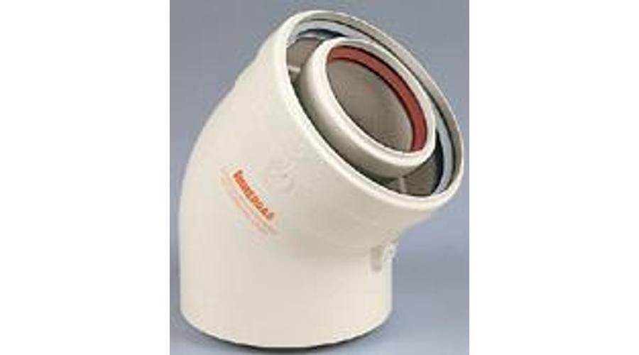 Immergas Ø 60/100 mm-es, 45°-os ív