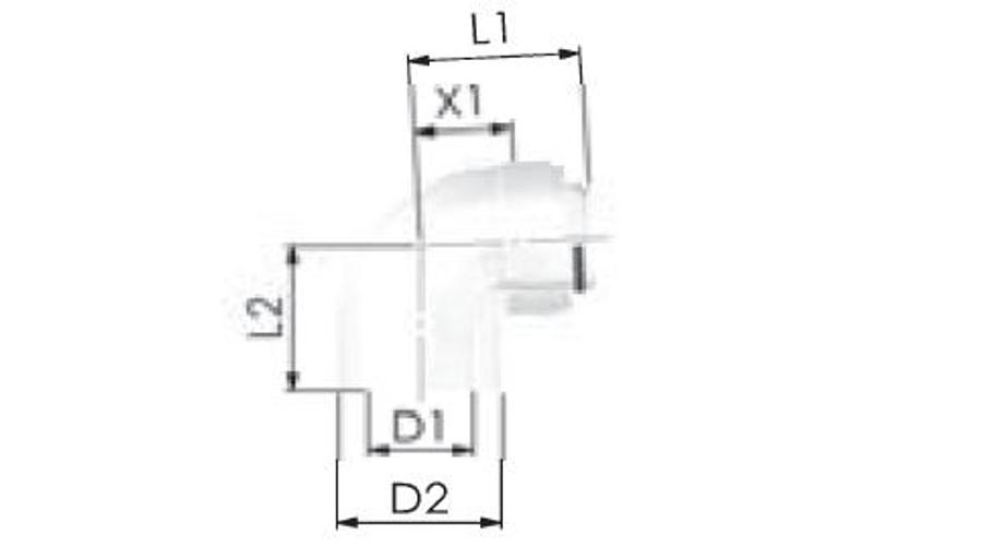 Viessmann PPs/Alu ellenőrző könyök 60/100mm 87°