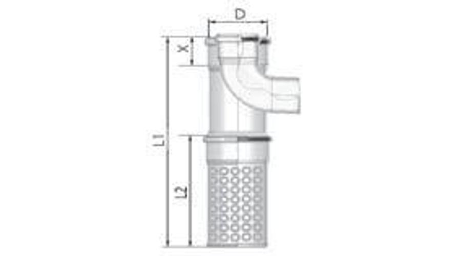 Tricox PPs/Alu kültéri T-idom 80/125mm levegő kosárral