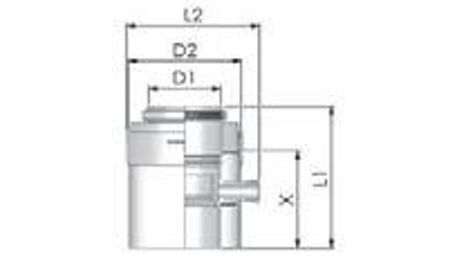 Tricox PPs/Alu kondenzátum leválasztó 110/160mm