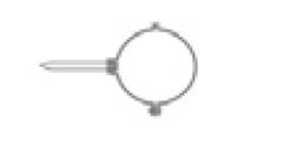 Tricox Tartó bilincs 160 mm, fehér