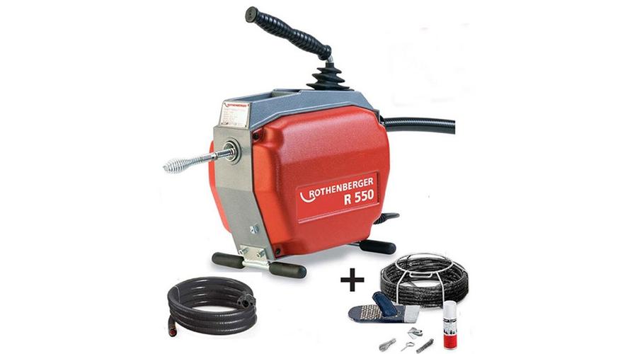 [R 550 Csőtisztító gép alapgép + 16 mm szersz. kit] Rothenberger R 550 Csőtisztító gép alapgép + 16 mm szersz. kit