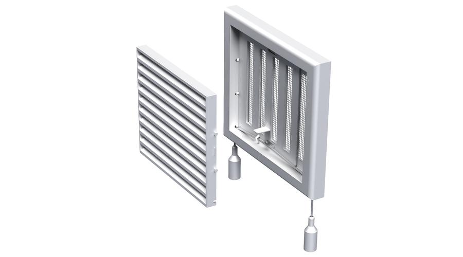 [VENTS-606] Vents MV 120Rs Műanyag Szellőzőrács Szabályozható Zsaluval