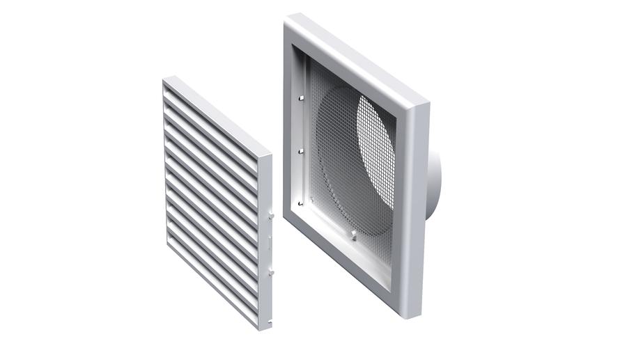 Vents MV 120Vs Műanyag Szellőzőrács Csőcsatlakozóval