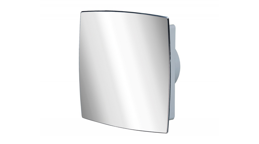 [VENTS-6190] Vents 100 LDTL AUTO Automata zsaluval és zárt előlappal (króm) Időkapcsolóval és Golyóscsapággyal