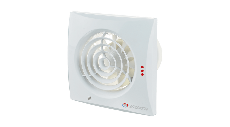 Vents 150 Quiet TH Energiatakarékos Alacsony Zajszintű Ventilátor Páraérzékelővel és Időkapcsolóval