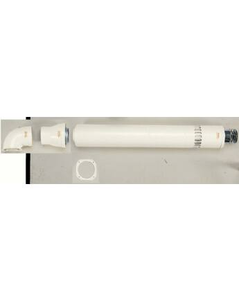 Immergas Ø 80/125 mm-es, koaxiális vízszintes készlet
