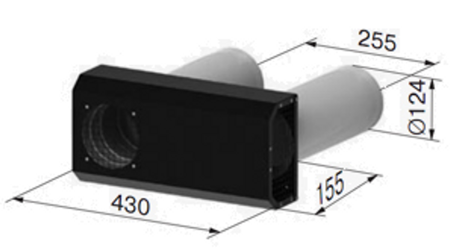 Vents MK MICRA 150 E Kültéri Szellőzőnyílás