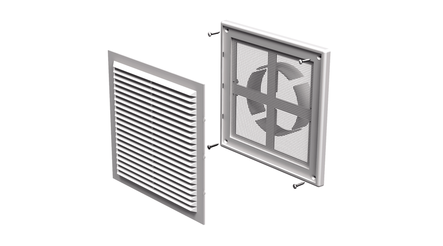 [VENTS-455] Vents MV 150VD Műanyag Szellőzőrács Állítható Csőcsatlakozóval