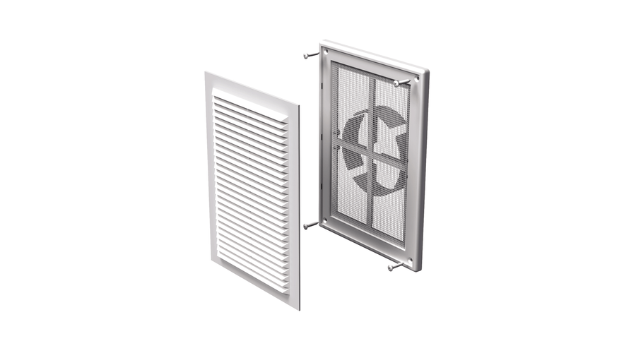 Vents MV 125VD Műanyag Szellőzőrács Állítható Csőcsatlakozóval