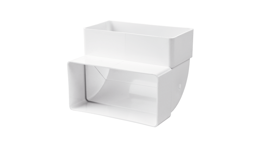 Vents 5252 55X110 90°-os Függőleges Könyök Laposcsatornához