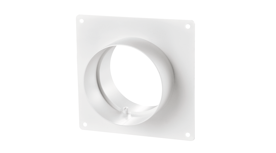 Vents 151 D100 Műanyag Csőtoldó Beépítőkerettel