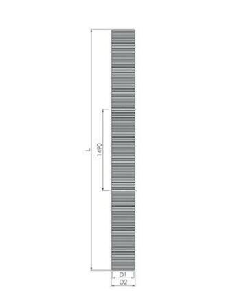 Tricox PP flexibilis cső, Ø 110 mm, 15 fm-es tekercsben, kartondobozban