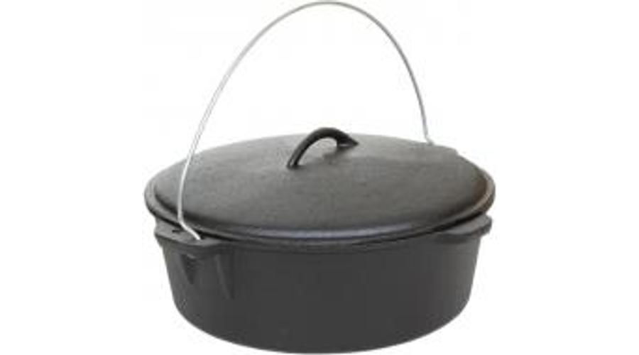 [Öntvény Edény Fedővel 13,6 L] Öntvény Edény Fedővel 13,6 L