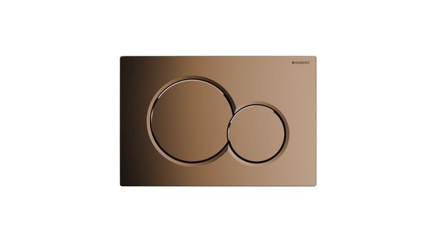 [Sigma01 , galvanizált nemes sárgaréz] Geberit Sigma01 működtető nyomólap, galvanizált nemes sárgaréz