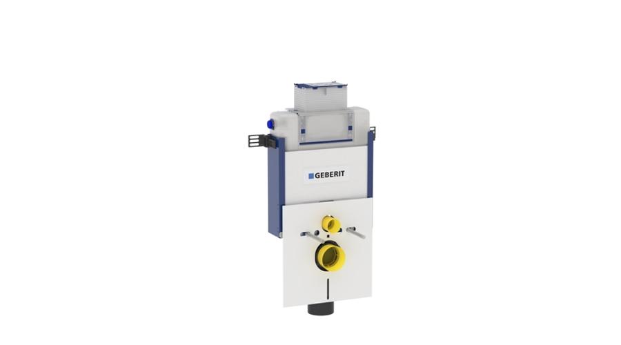 Geberit Kombifix WC szerelőelem fali WC részére 82 cm, fentről/elölről működtethető, Omega öblítőtartállyal