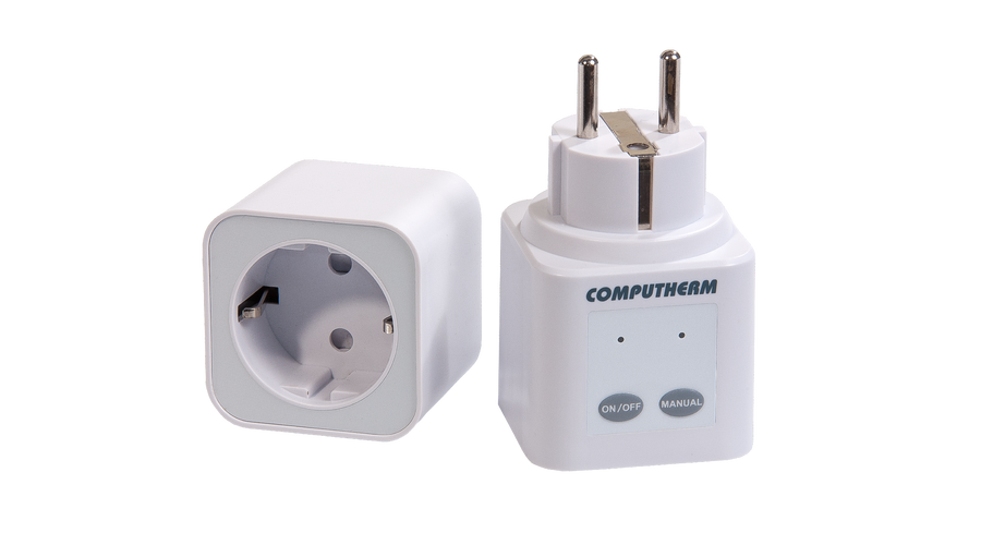 [Q1 RX] Computherm Q1 RX rádiófrekvenciás termosztáttal vezérelhető dugalj