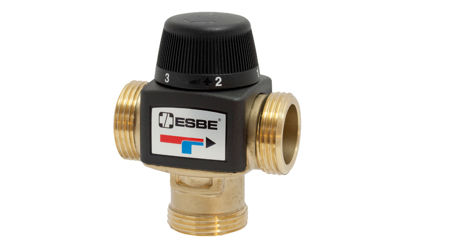 Esbe VTA372 Termosztatikus keverőszelep 20-55°C külső 1" kvs 3,4