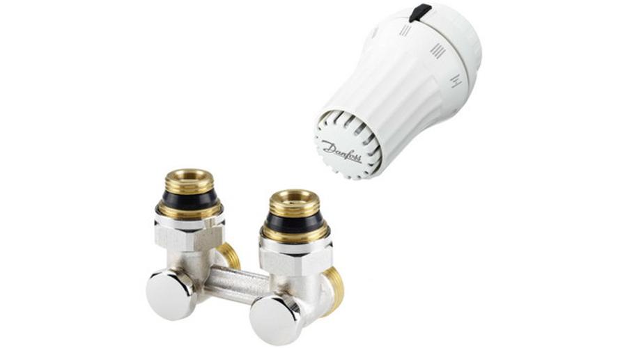 Danfoss Golyóscsapblokk szett sarok szelepes radiátorokhoz