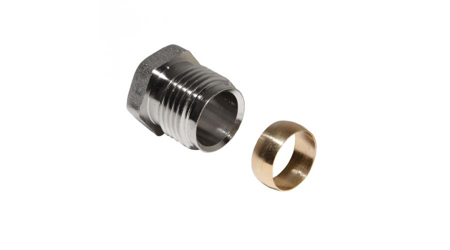 Danfoss 15-ös rézcső csatlakozó 1/2" 15mm