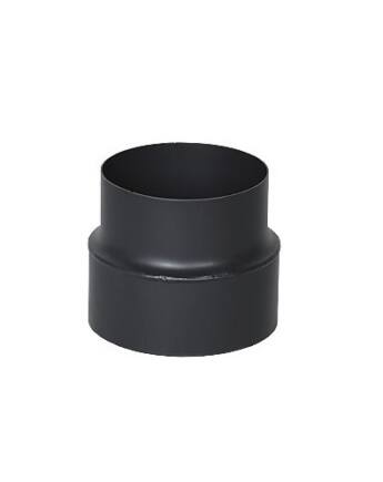 Dunaterm Fekete füstcső 160-200 mm szűkítő/bővítő