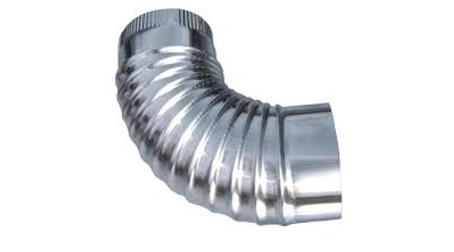 Alu Füstcső könyök 130 mm 90°