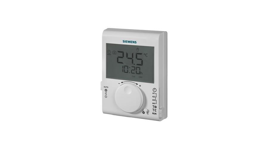 Siemens RDJ100 Szobatermosztát 24-órás időprogrammal, LCD-kijelzővel, elemes kivitel
