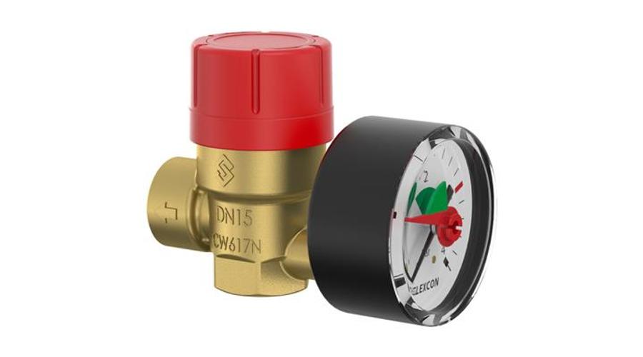 [s27687] Flamco Prescomano bizt. szelep+manométer 1/2" 3bar